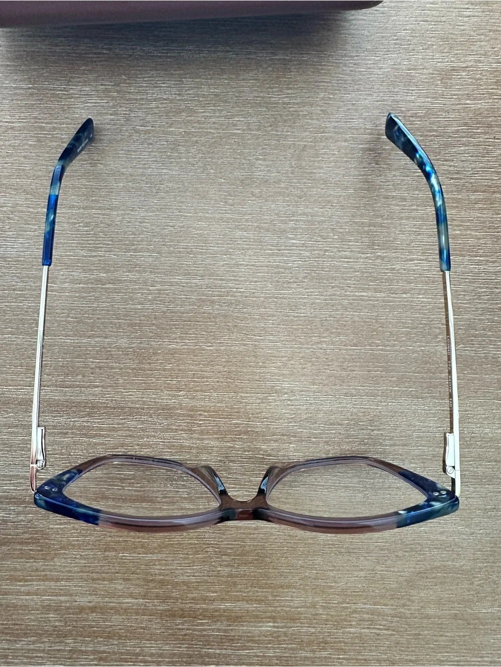 Blue Tortoiseshell & Brown Eyeglass Frames LONGCHAMP 54/14
